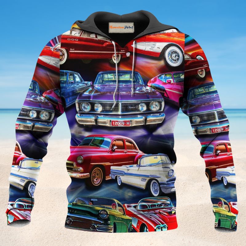 Colorful Car Hoodie For Car Lovers Outdoor Events And Thoughtful Gift Giving