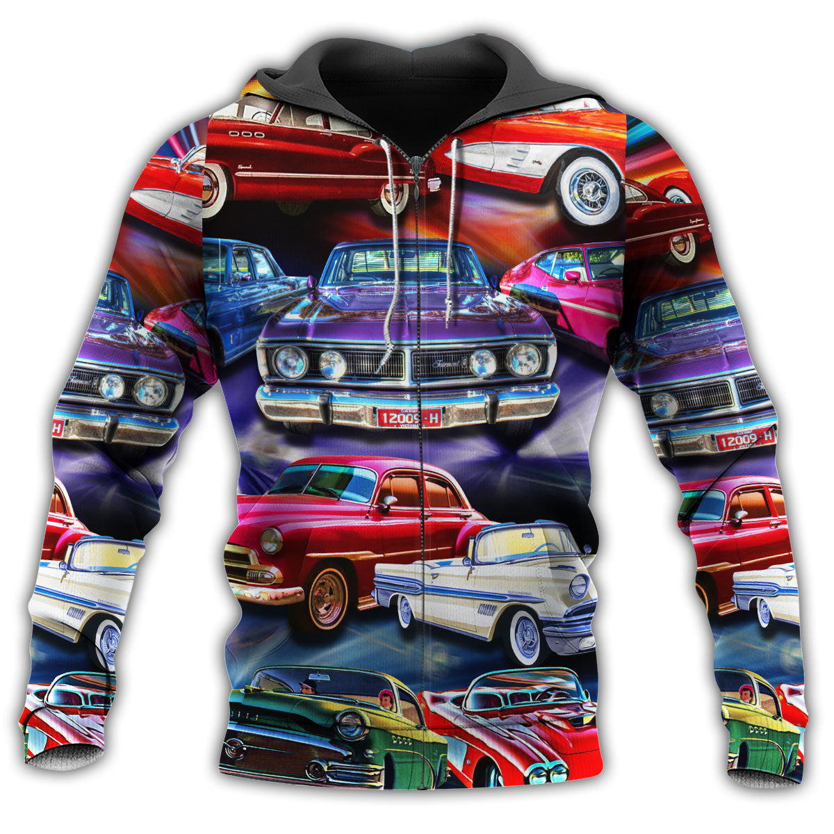 Colorful Car Hoodie For Car Lovers Outdoor Events And Thoughtful Gift Giving