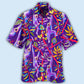 Colorful Tropical Monkey Hawaiian Shirt For Tropical Holidays, Resort Trips, And Relaxed Coastal Style
