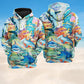Colorful Shark Painting Hoodie For Beach Lovers Outdoor Activities And Thoughtful Gifts