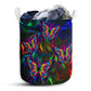 Butterfly Colorful Butterfly Mysterious Style Laundry Basket For Bedroom Bathroom Nursery Dorm And Household Storage