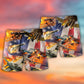 Independence Day Aircraft Beach Shorts Pattern Detail For Summer Travel And Thoughtful Gift Giving
