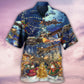 Combat Aircraft Christmas Night Hawaiian Shirt For Summer Vacation And Beach Travel