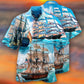 Sailing Away Hawaiian Shirt For Coastal Adventures And Warm Weather Wear
