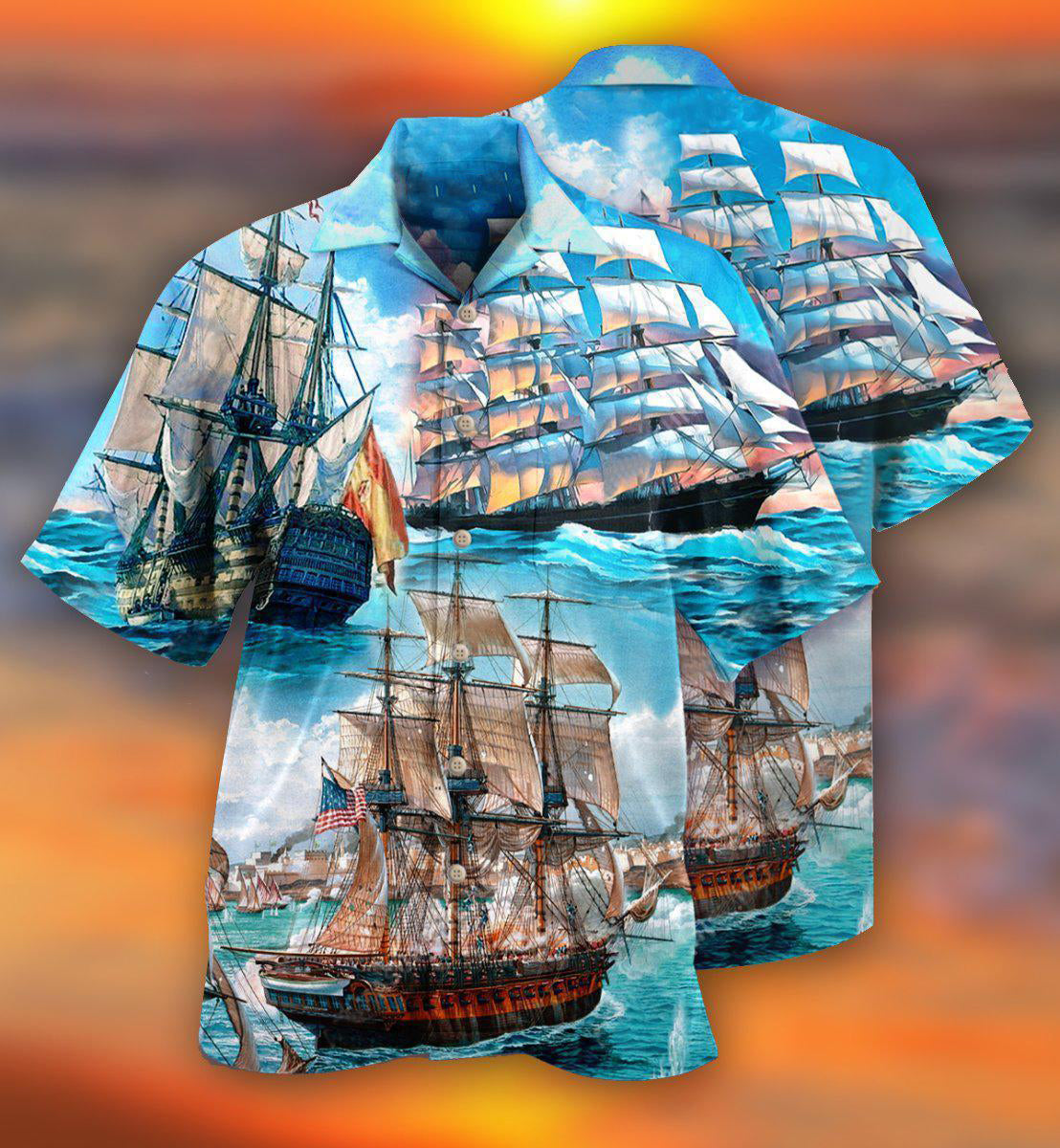 Sailing Away Hawaiian Shirt For Coastal Adventures And Warm Weather Wear