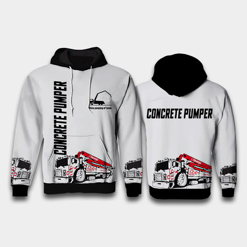 Concrete Pumper Hoodie For Everyday Streetwear Seasonal Travel And Gift Giving