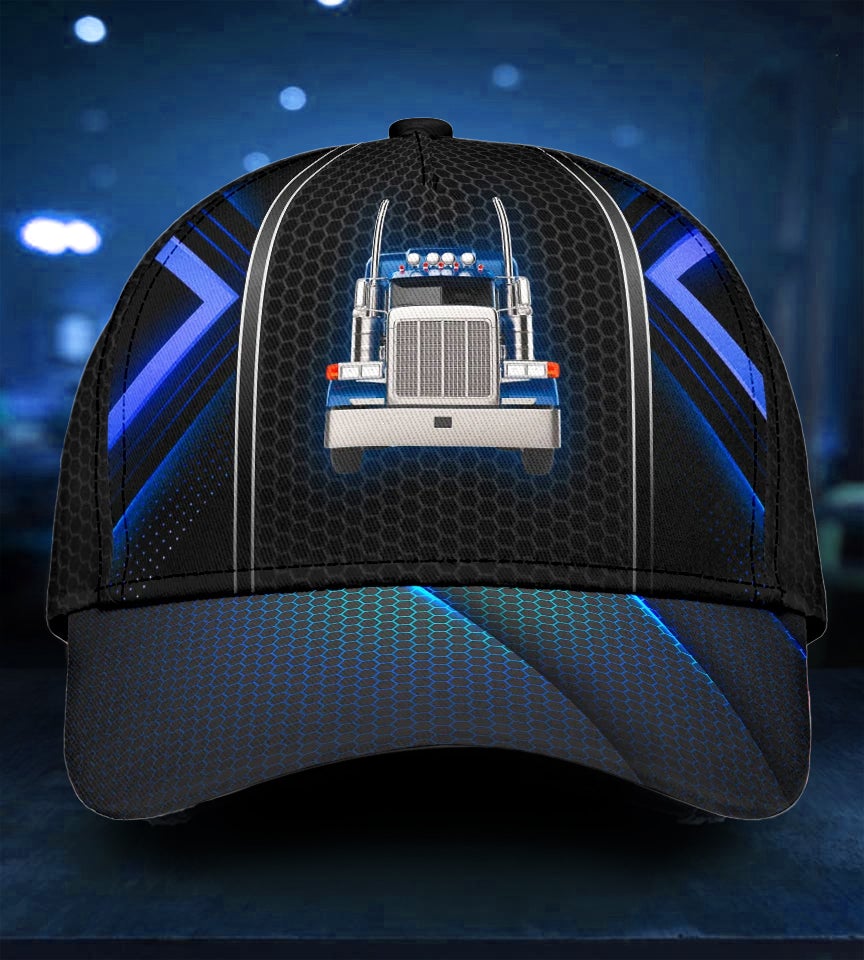 Cool Truck Driver Lifestyle Blue Edition Classic Cap For Casual Travel Parties And Comfortable Outdoor Wear