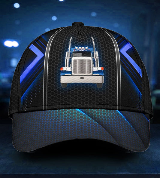 Cool Truck Driver Lifestyle Blue Edition Classic Cap For Casual Travel Parties And Comfortable Outdoor Wear