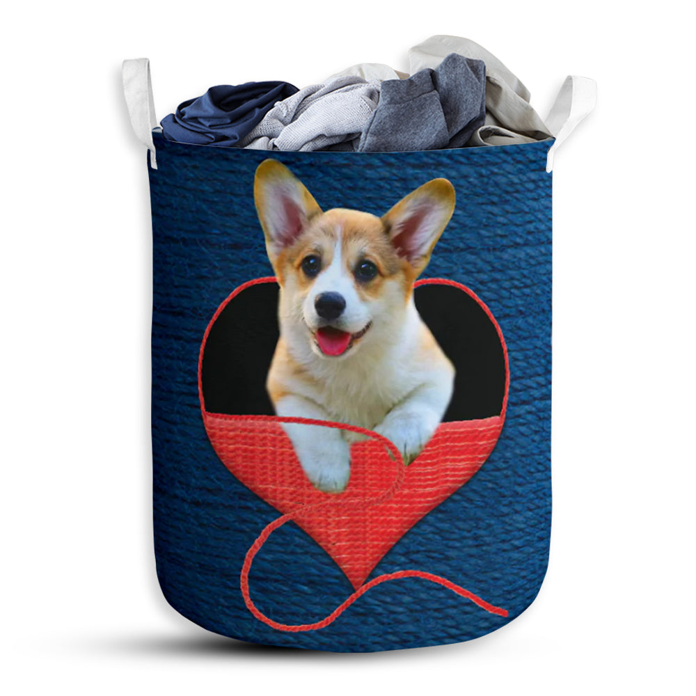 Corgi Wool Love Amazing Laundry Basket For Bathroom Bedroom Storage