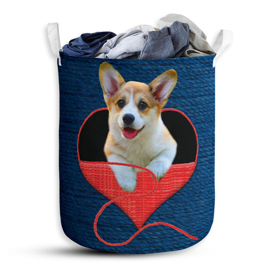 Corgi Wool Love Amazing Laundry Basket For Bathroom Bedroom Storage