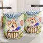 Corgi And Air Balloon Laundry Basket For Room Home Organizer