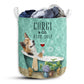 Small Size Corgi And Bath Soap Laundry Basket For Bathroom Bedroom Storage
