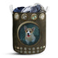 Small Size Corgi And Broken Hole Laundry Basket For Bathroom Bedroom Storage