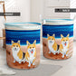 Corgi Beach Blue Style Laundry Basket For Room Home Organizer