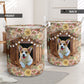 Corgi Flower Wood Laundry Basket For Room Home Organizer