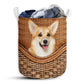 Small Size Corgi Handmade Laundry Basket For Bathroom Bedroom Storage