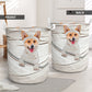Corgi Mummy Laundry Basket For Room Home Organizer