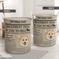 Corgi Newspaper Linen Laundry Basket For Room Home Organizer