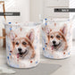 Corgi Portrait Laundry Basket For Room Home Organizer