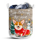 Small Size Corgi Through The Snow Laundry Basket For Bathroom Bedroom Storage