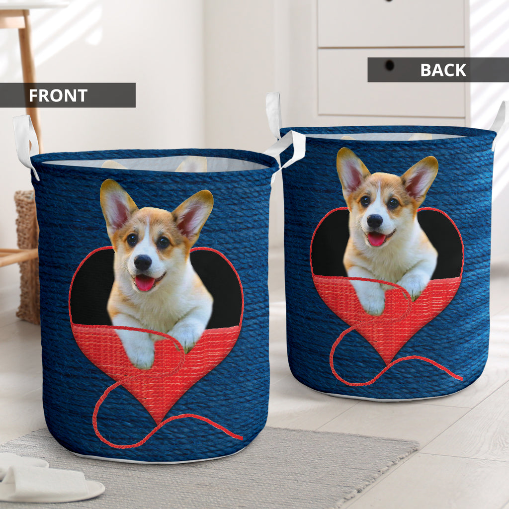 Corgi Wool Love Amazing Laundry Basket For Room Home Organizer