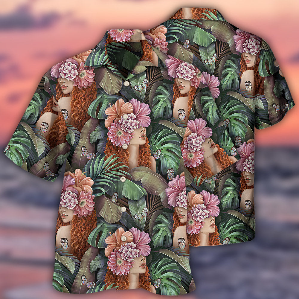 Tropical Country Hawaiian Shirt For Coastal Travel, Casual Events, And Comfortable Summer Wear