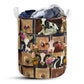 Cow Drawer Laundry Basket For Bathroom Bedroom Storage