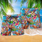 Cow Happy Animal Lover Beach Shorts Design Detail For Coastal Escapes And Daily Wear