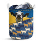 Cow Jean Laundry Basket For Bathroom Bedroom Storage
