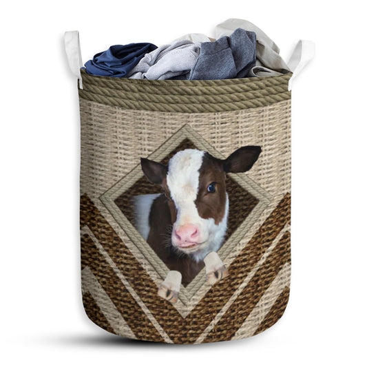 Cow Rope Handmade Laundry Basket For Bathroom Bedroom Storage