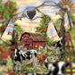 Cows Farm Peace Hawaiian Shirt For Resort Trips, Coastal Parties, And Warm Weather Style