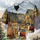 Cows Mountain Landscape Hawaiian Shirt For Resort Trips, Coastal Parties, And Warm Weather Style