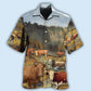 Cows Mountain Landscape Hawaiian Shirt For Resort Trips, Coastal Parties, And Warm Weather Style
