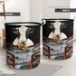 Cow Background Laundry Basket For Room Home Organizer
