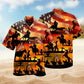 Cowboy American Pride Hawaiian Shirt For Beachside Event, Coastal Festival, And Warm Weather Fashion