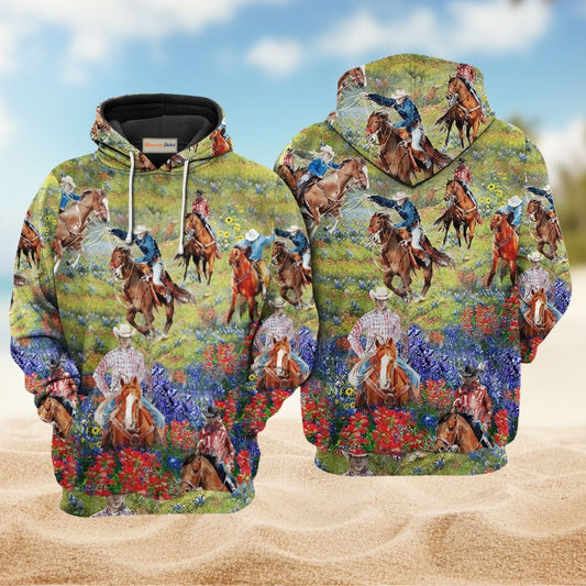 Vintage Cowboy Dog Love Hoodie For Horse Lovers Weekend Adventures And Relaxed Daily Style