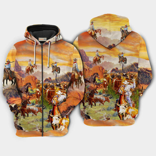 Cowboy Grassland Life Hoodie For Equestrian Enthusiasts Casual Wear And Weekend Travel