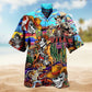 Cowboy Pirate Skull Hawaiian Shirt For Beach Party And Relaxed Resort Style