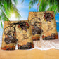 Cowboy Skull Love Life Hawaiian Print Beach Shorts For Western Inspired Warm Weather Style