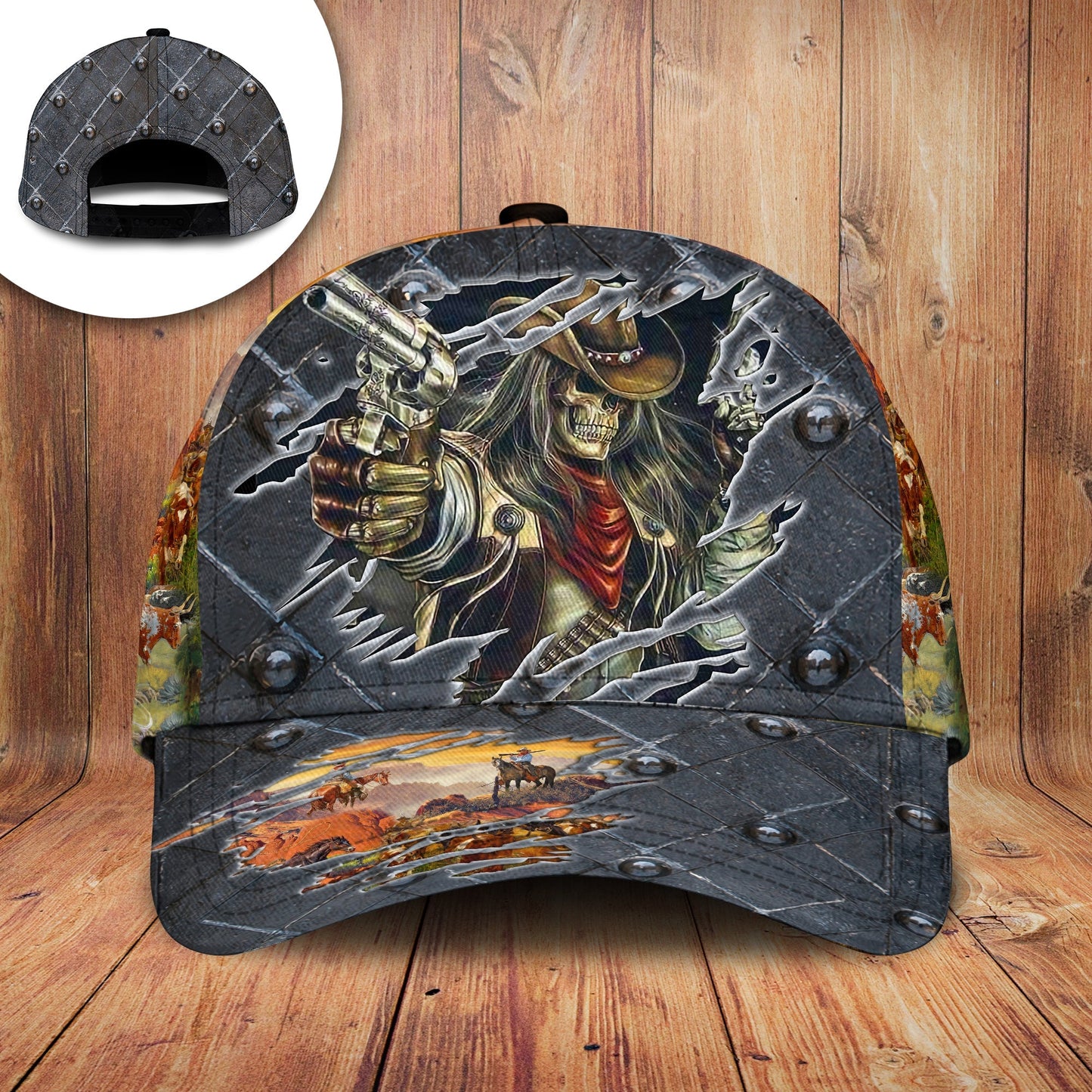 Cowboy Skull Classic Cap For Casual Events Beach Trips And Thoughtful Gifting