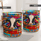 Cow Colorful Fabric Style Laundry Basket For Room Home Organizer