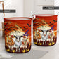 Cow Halloween Moon Laundry Basket For Room Home Organizer