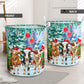 Cow Snow Christmas Laundry Basket For Room Home Organizer