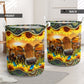 Cow Sunflower Mandala Laundry Basket For Room Home Organizer