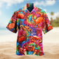 Christmas Year Santa Hawaiian Shirt Design View For Casual Outings