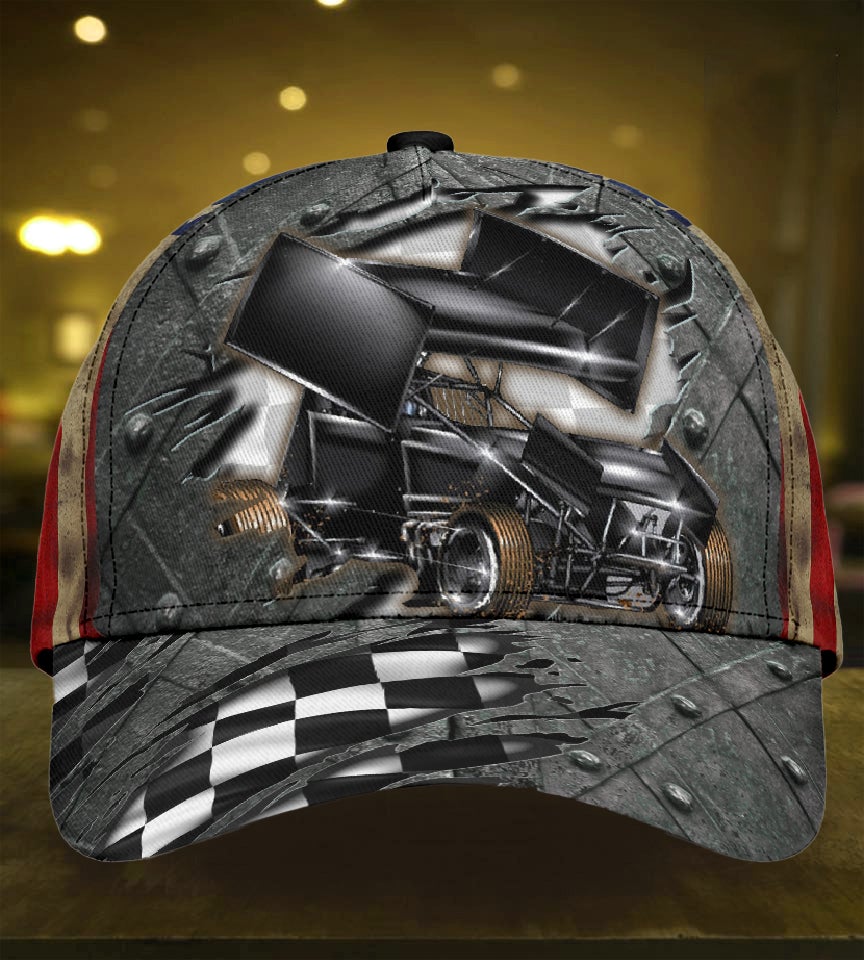Crack Dirt Track Racing Classic Cap For Beach Outings Holidays And Thoughtful Everyday Style