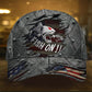 Cracked Fish On American Fishing Classic Cap For Relaxed Daily Style Vacations And Festival Wear