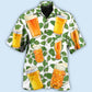 Craft Beer Pattern Hawaiian Shirt For Tropical Holidays, Outdoor Gatherings, And Everyday Comfort