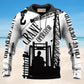 Black White Crane Operator Hoodie For Relaxed Streetwear Weekend Travel And Everyday Style