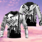 Black White Crane Operator Hoodie For Relaxed Streetwear Weekend Travel And Everyday Style